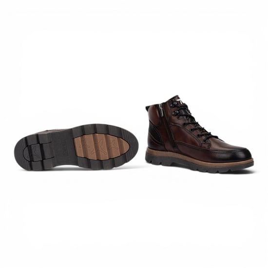 Pikolinos Men's Dark Brown Leather Lace-Up Ankle Boots - Vigo - Image 6