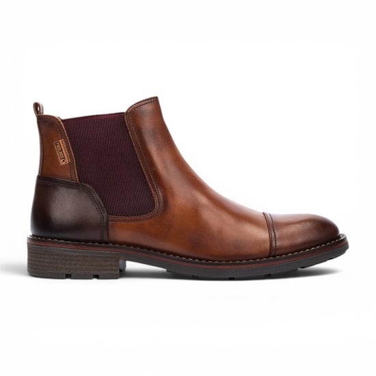 Pikolinos Men's Brown Leather Zip Chelsea Ankle Boots - York - Image 1