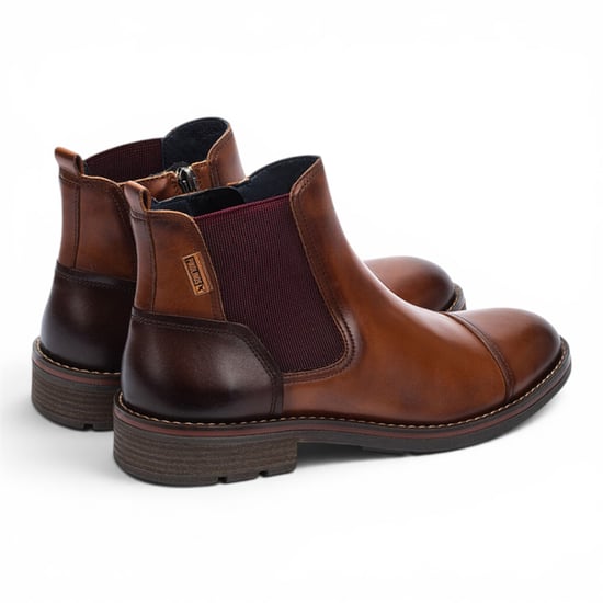 Pikolinos Men's Brown Leather Zip Chelsea Ankle Boots - York - Image 4