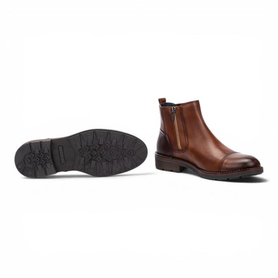Pikolinos Men's Brown Leather Zip Chelsea Ankle Boots - York - Image 5