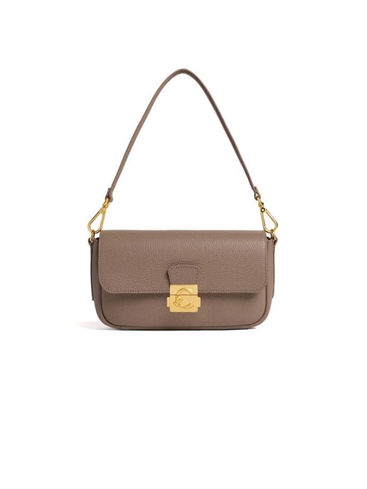 Coccinelle Schoudertas Warm Taupe - Image 1