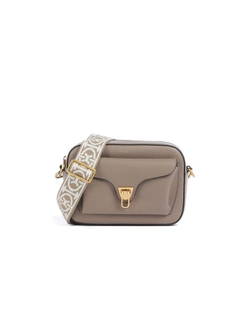 Coccinelle Schoudertas Warm Taupe - Image 1