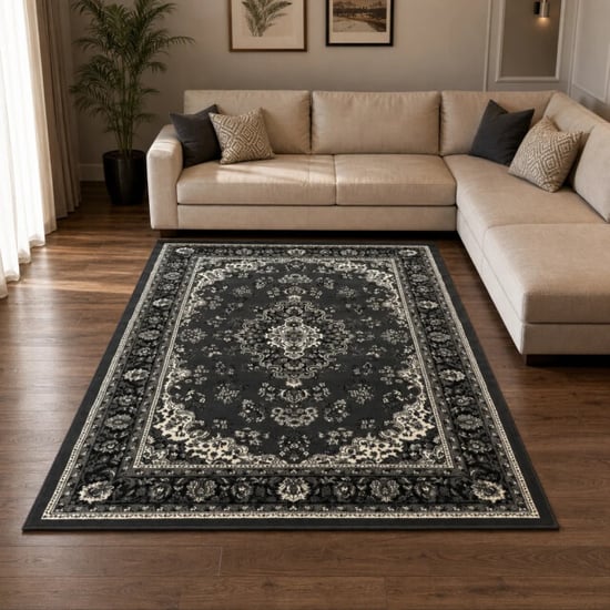Muratap Nain klassiek vintage oosters vloerkleed medaillon 140x200 cm - Image 1