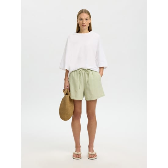 Selected Femme slwluisa-linnie linen blend shorts 16099902 lint - Image 4