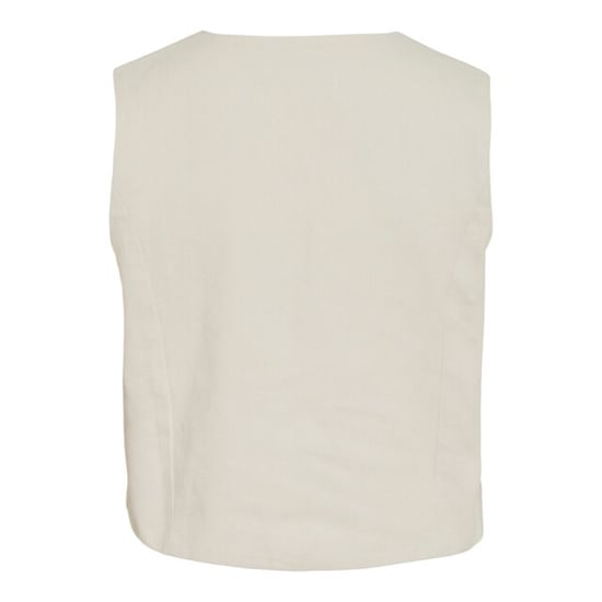 Vila vijado sl tie detail emb. vest 14115634 birch slate black - Image 2