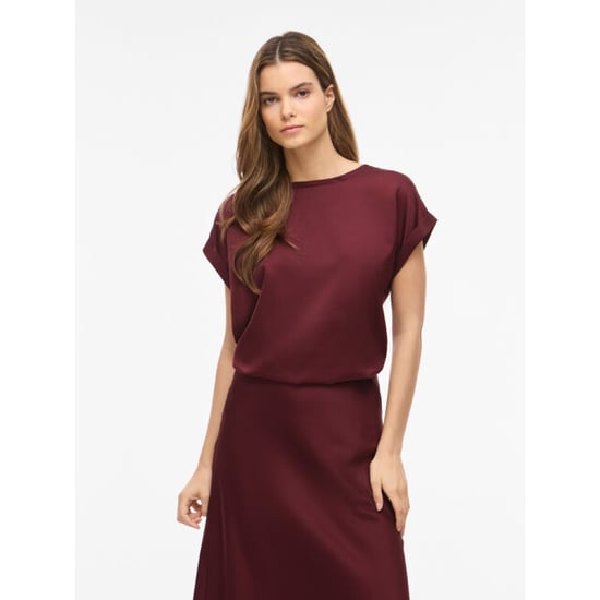 Vila viellette s/s satin top noos 14059563 port royale - Image 3