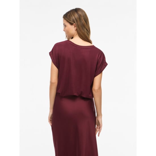 Vila viellette s/s satin top noos 14059563 port royale - Image 4