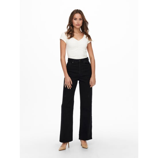 Only Onlcamille life ex hw wide dnm noos black denim - Image 4