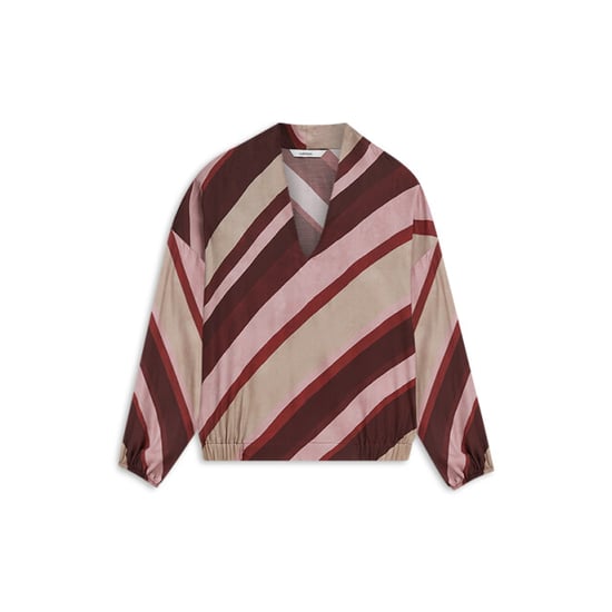 Summum Top v neck stripe printed blouses 2s3560-12488 - Image 1