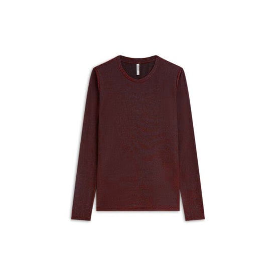 Summum Round neck top long sleeve mesh solid longsleeves 3s5394-30180 - Image 1