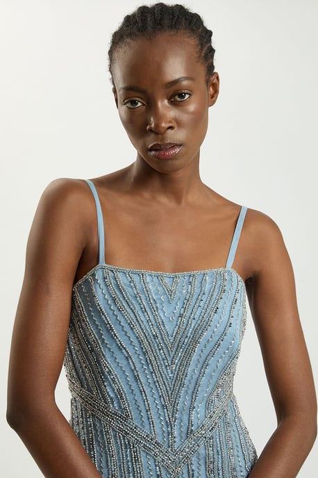 Crystal Corset Maxi Dress - Image 2