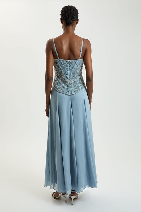 Crystal Corset Maxi Dress - Image 3