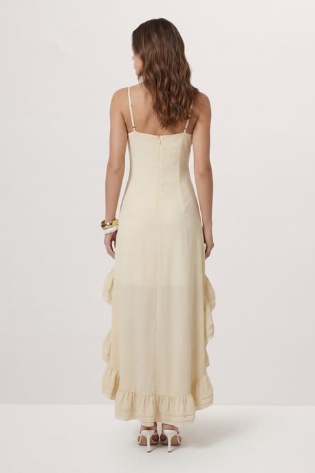 Premium Chiffon Ruffle Maxi Dress - Image 3