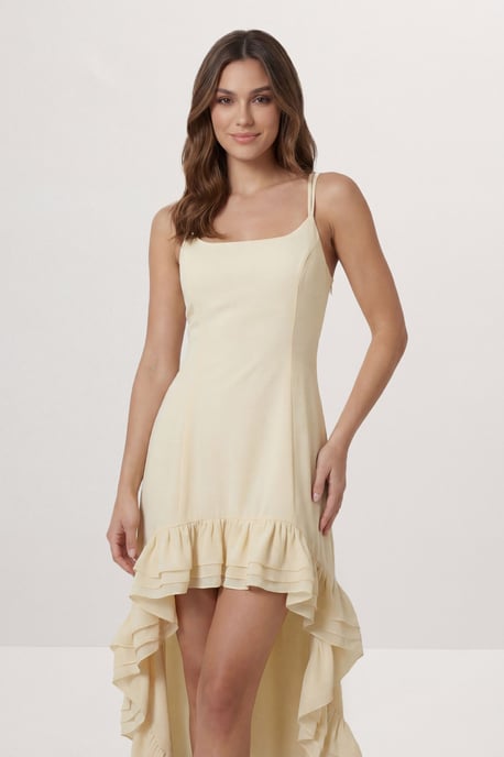 Premium Chiffon Ruffle Maxi Dress - Image 4