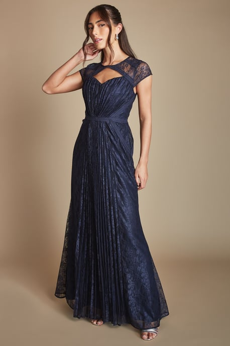 Lightweight Corded Lace Panelled Bridesmaid Dress - Image 4