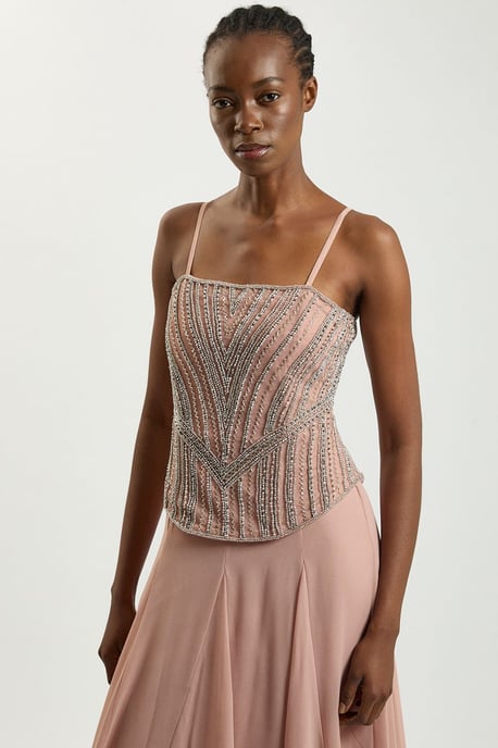 Crystal Corset Maxi Dress - Image 2