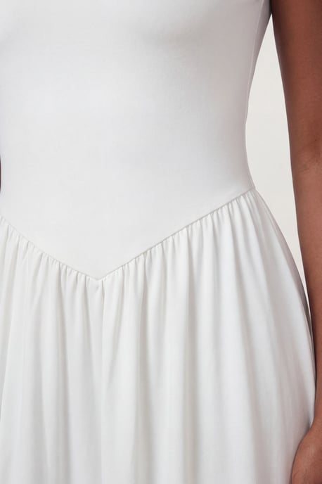 Double Layer Dropped Waist Maxi Dress - Image 3