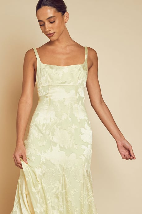 Chiffon Floral Burnout Maxi Dress - Image 2
