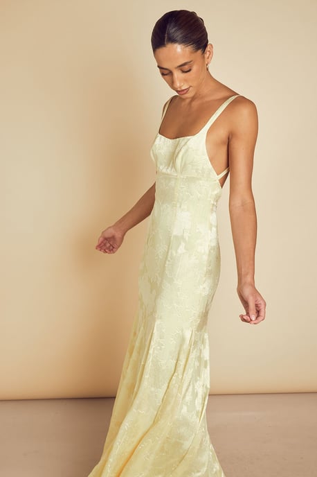 Chiffon Floral Burnout Maxi Dress - Image 4