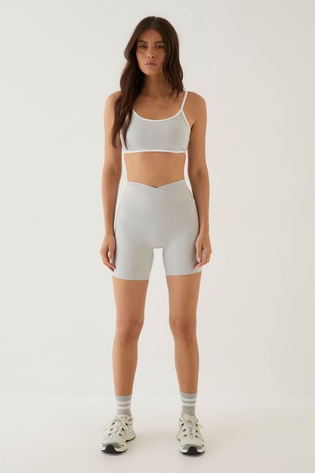 DSGN Studio Marl Wrap Waist Mini Short - Image 5