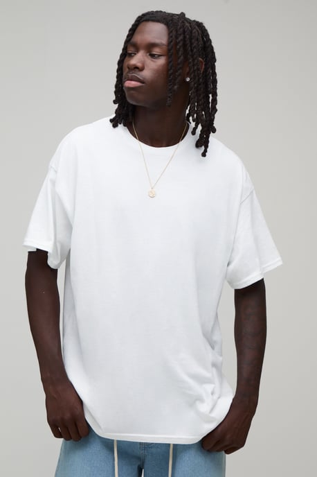 Oversized Man Script Amalfi Print T-Shirt - Image 3