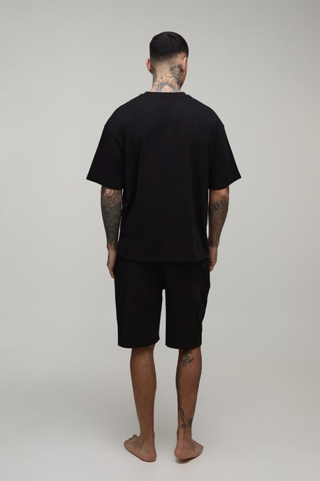 Tall Regular Fit T-Shirt & Short Lounge Set - Image 2