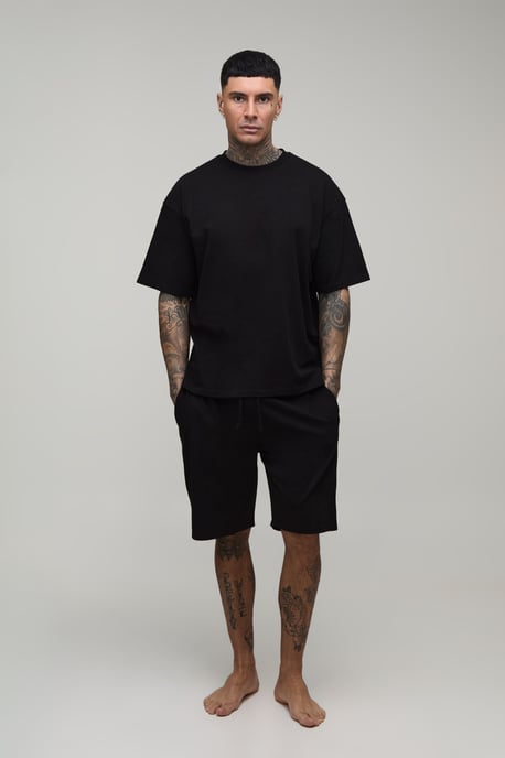 Tall Regular Fit T-Shirt & Short Lounge Set - Image 4