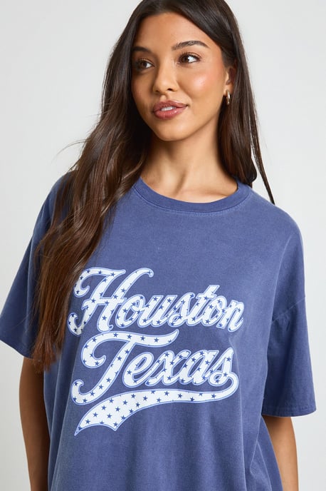 Houston Texas Printed T-Shirt - Image 1