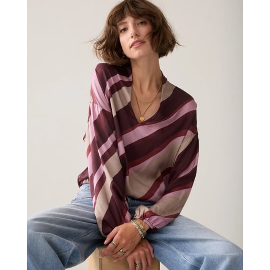 Summum 2s3560-12488 120 top v neck stripe printed multicolour - Image 3