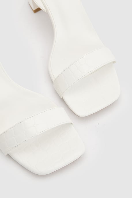 Wide Fit 2 Part Mid Block Heels - Image 5