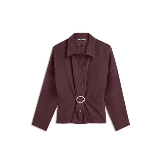 Summum 2s3524-12492 335 blouse lyocell blend dark burgundy - Image 2