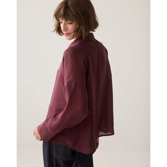 Summum 2s3524-12492 335 blouse lyocell blend dark burgundy - Image 3