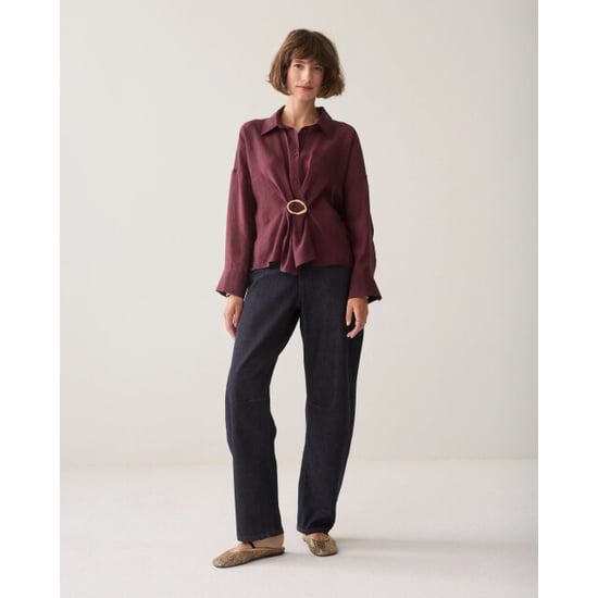 Summum 2s3524-12492 335 blouse lyocell blend dark burgundy - Image 4
