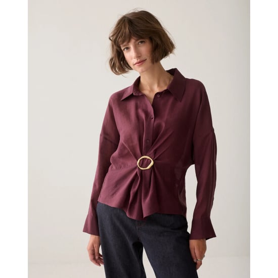 Summum 2s3524-12492 335 blouse lyocell blend dark burgundy - Image 5