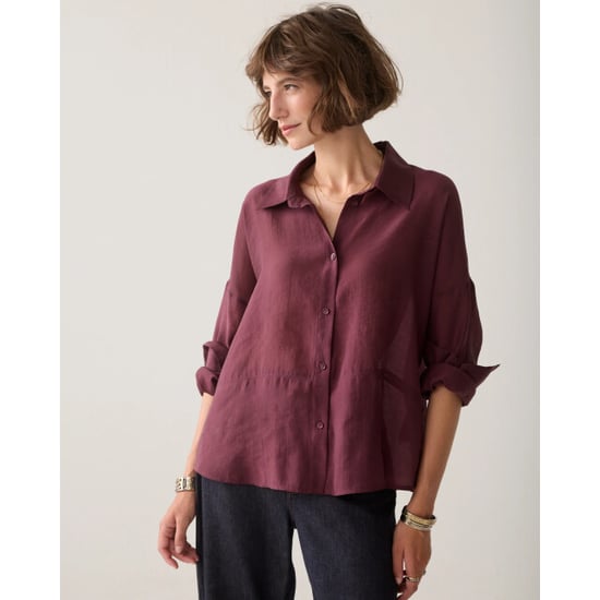 Summum 2s3524-12492 335 blouse lyocell blend dark burgundy - Image 6