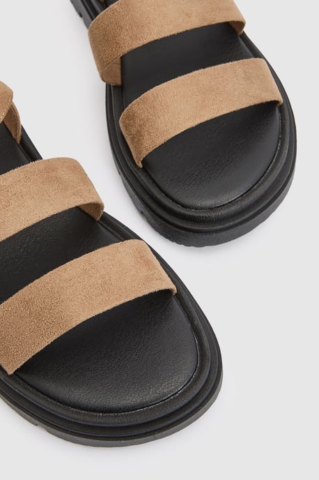 Triple Strap Flatform Sandals - Image 5