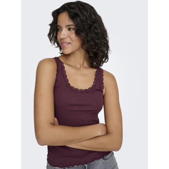 Only onlsara sharai tank top jrs noos 15345994 burgundy - Image 5