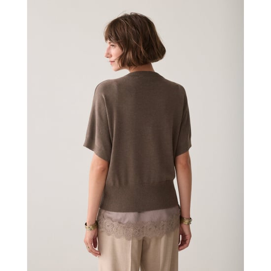Summum Short sleeve sweater soft viscose polyamide knit sweaters 7s8025-7980 - Image 3