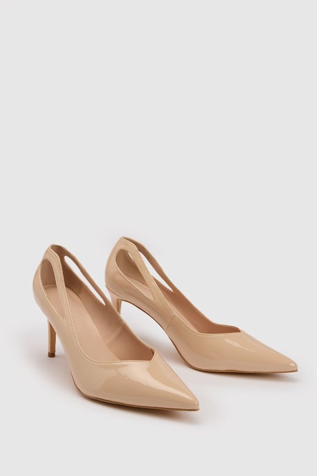Wide Fit Cut Out Court Heels - Image 3