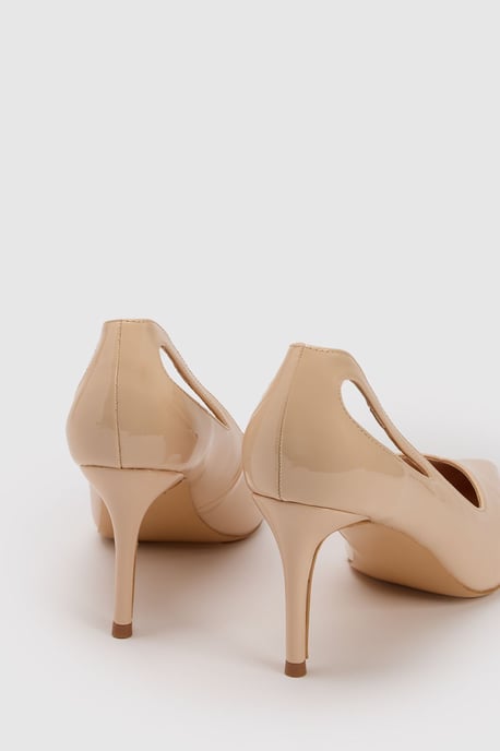 Wide Fit Cut Out Court Heels - Image 4