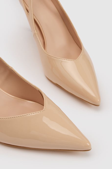Wide Fit Cut Out Court Heels - Image 5