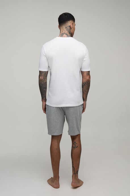 Tall Regular Fit 2 Pack T-Shirt & Lounge Shorts Set - Image 2