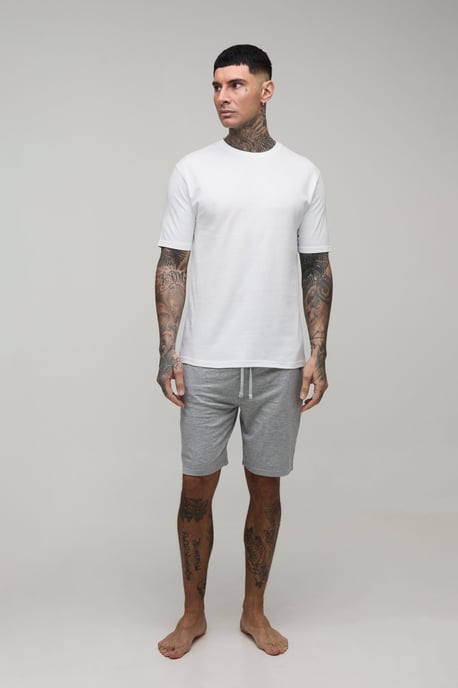 Tall Regular Fit 2 Pack T-Shirt & Lounge Shorts Set - Image 4
