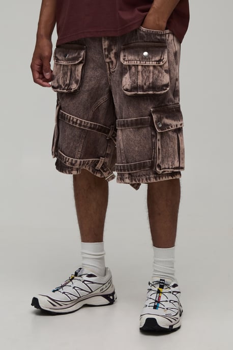 Parachute Extreme Washed Multi Cargo Jorts - Image 1