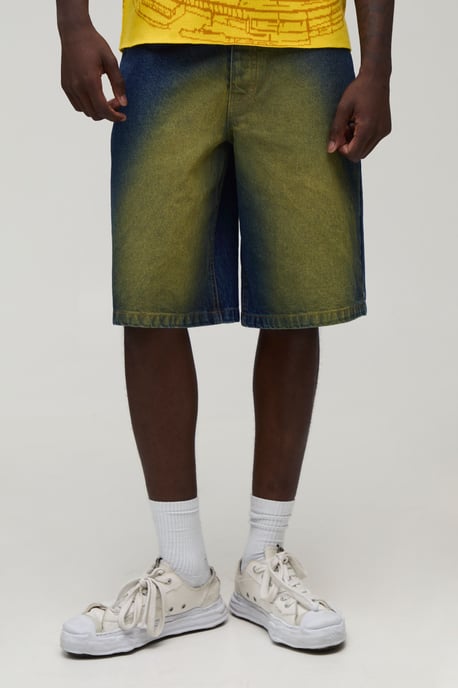 Regular Tinted Denim Jorts - Image 1