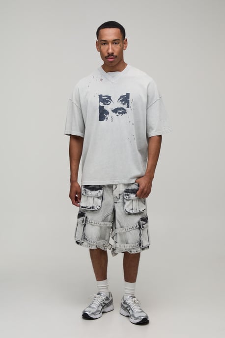 Parachute Extreme Washed Multi Cargo Jorts - Image 4