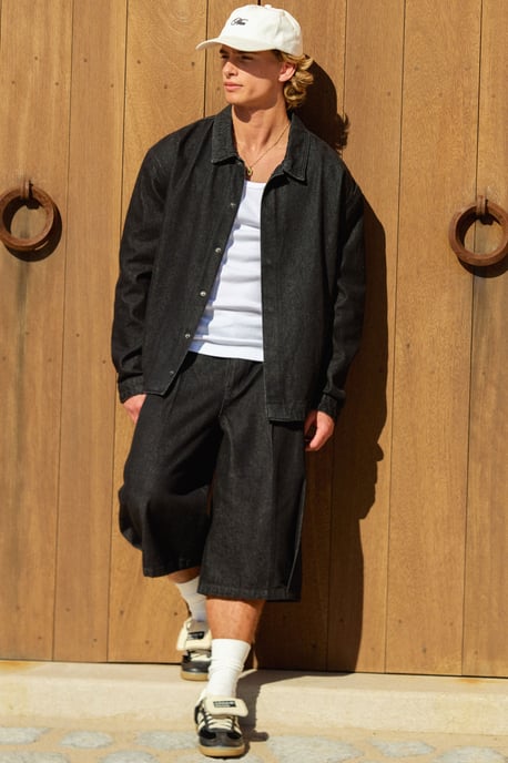 Rinse Wash Pleat Front Co-Ord Jorts - Image 1