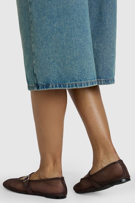 Mesh Mary Jane Ballet Flats - Image 2
