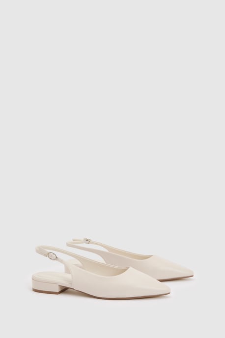 Wide Fit Slingback Pointed Flats - Image 3
