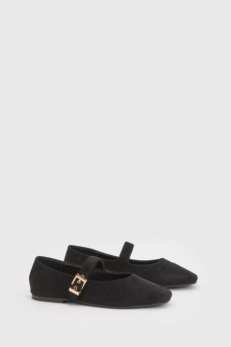 Buckle Detail Mary Jane Ballet Flats - Image 3